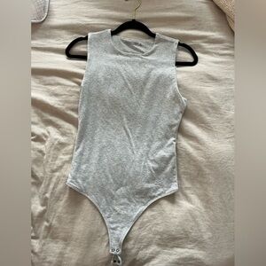 Abercrombie and Fitch light grey bodysuit